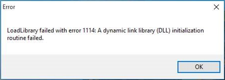在Windows 10上LoadLibrary失败