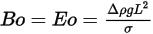 Eötvös Number (Eo)