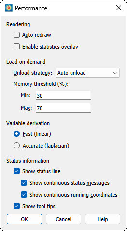 performance rendering