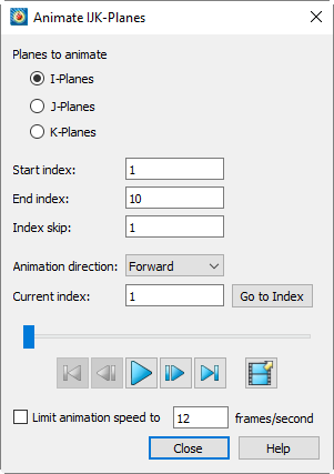 Animate an IJK plane