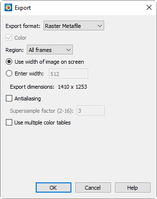 Export Raster Metafile