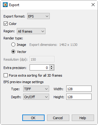 导出 eps